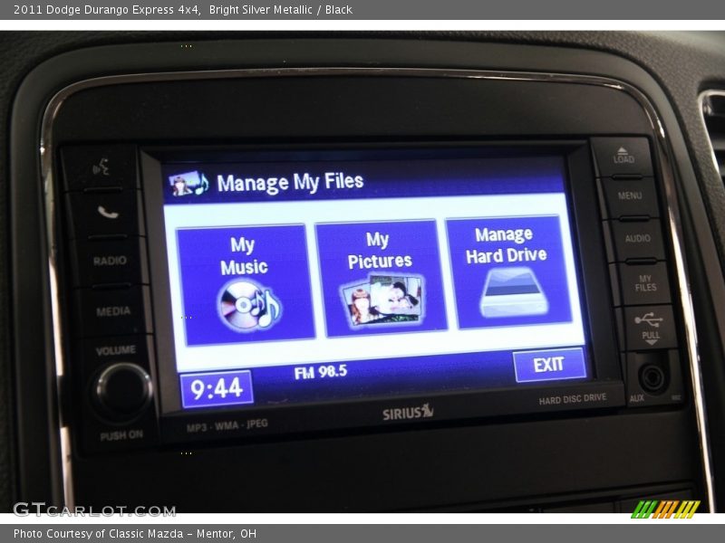 Bright Silver Metallic / Black 2011 Dodge Durango Express 4x4