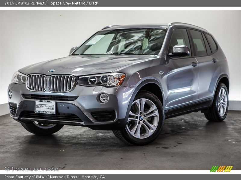 Space Grey Metallic / Black 2016 BMW X3 xDrive35i