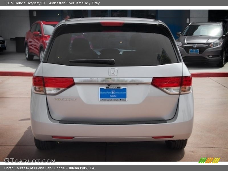 Alabaster Silver Metallic / Gray 2015 Honda Odyssey EX