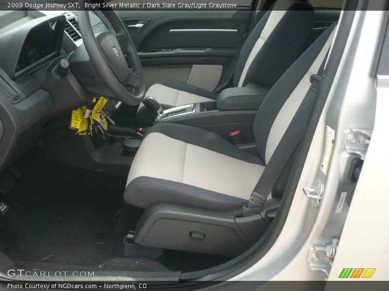 Bright Silver Metallic / Dark Slate Gray/Light Graystone 2009 Dodge Journey SXT