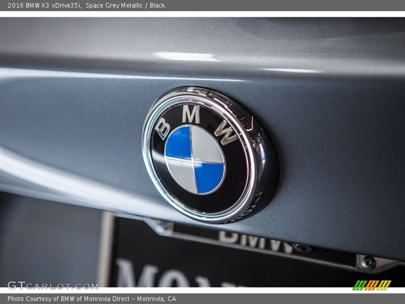 Space Grey Metallic / Black 2016 BMW X3 xDrive35i
