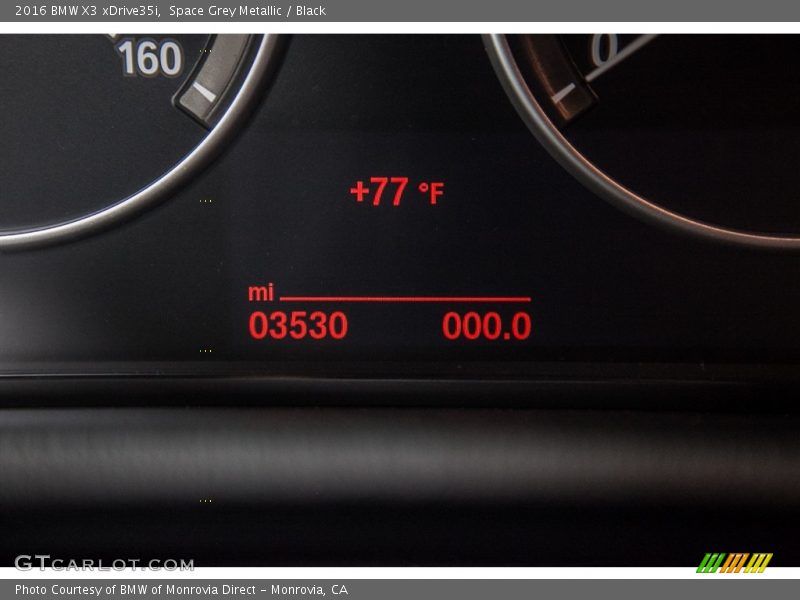 Space Grey Metallic / Black 2016 BMW X3 xDrive35i