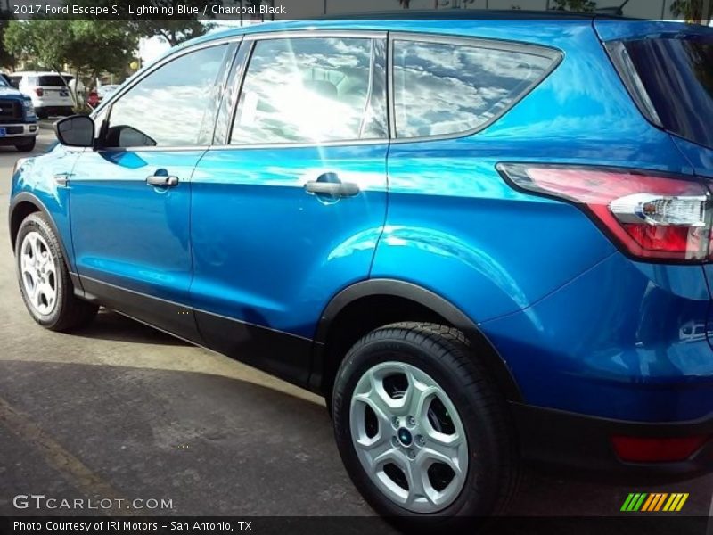 Lightning Blue / Charcoal Black 2017 Ford Escape S