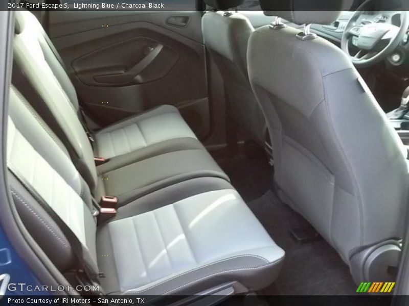 Lightning Blue / Charcoal Black 2017 Ford Escape S