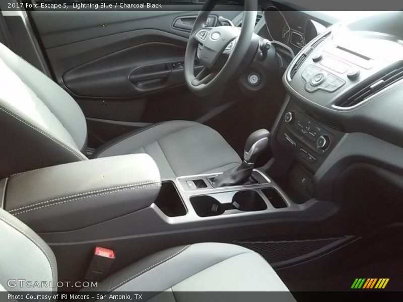 Lightning Blue / Charcoal Black 2017 Ford Escape S