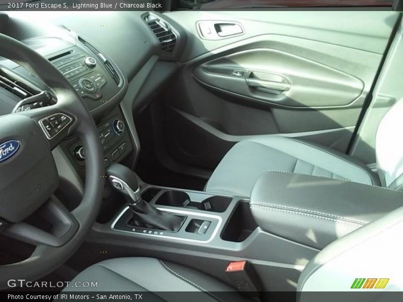 Lightning Blue / Charcoal Black 2017 Ford Escape S