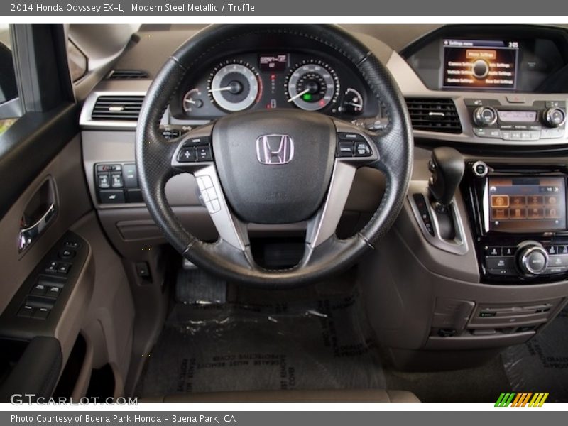 Modern Steel Metallic / Truffle 2014 Honda Odyssey EX-L