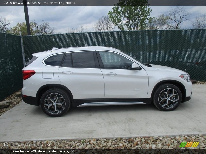 Alpine White / Mocha 2016 BMW X1 xDrive28i