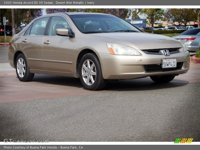 Desert Mist Metallic / Ivory 2003 Honda Accord EX V6 Sedan