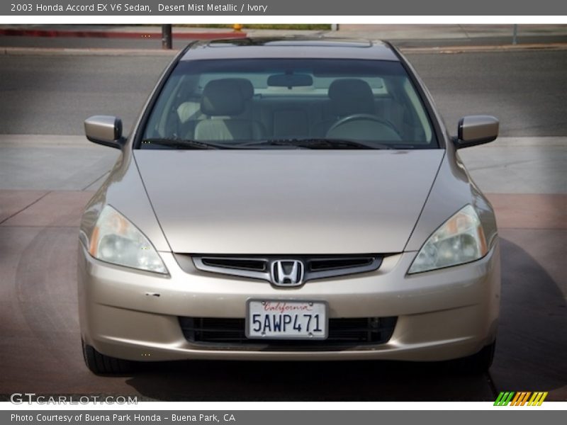 Desert Mist Metallic / Ivory 2003 Honda Accord EX V6 Sedan