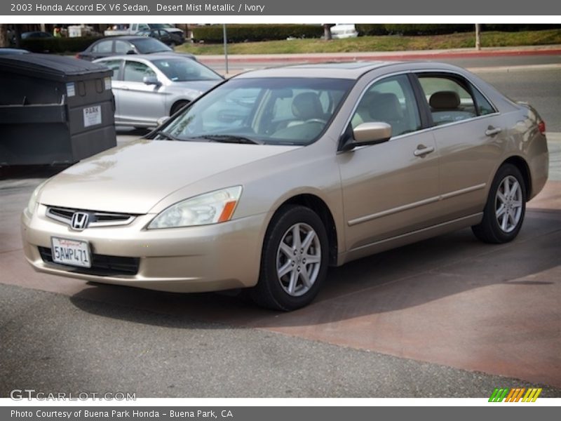 Desert Mist Metallic / Ivory 2003 Honda Accord EX V6 Sedan