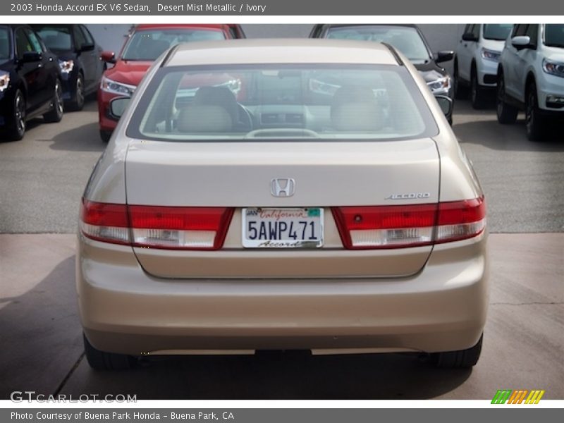 Desert Mist Metallic / Ivory 2003 Honda Accord EX V6 Sedan