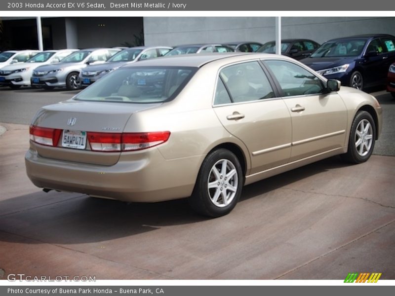 Desert Mist Metallic / Ivory 2003 Honda Accord EX V6 Sedan