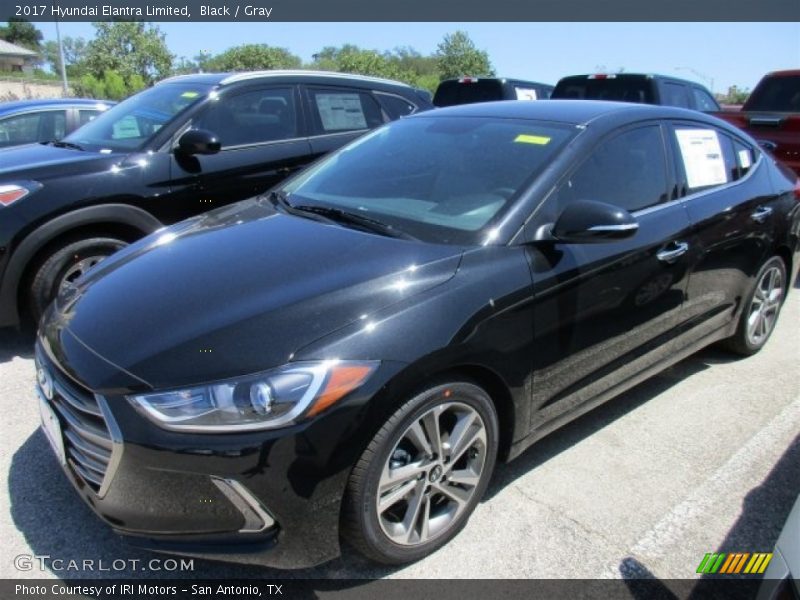 Black / Gray 2017 Hyundai Elantra Limited