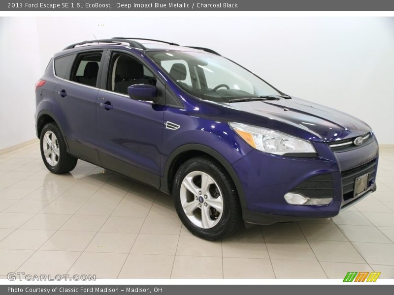 Deep Impact Blue Metallic / Charcoal Black 2013 Ford Escape SE 1.6L EcoBoost
