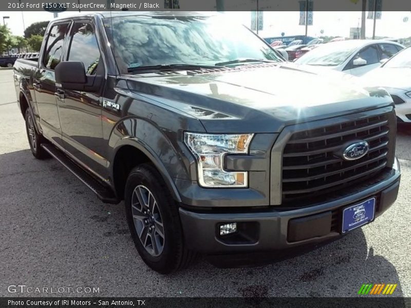 Magnetic / Black 2016 Ford F150 XLT SuperCrew