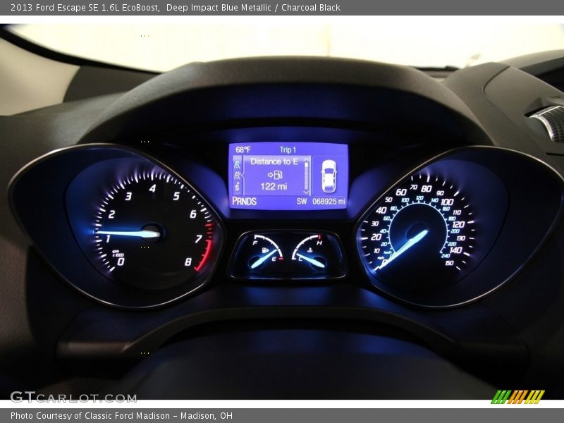 Deep Impact Blue Metallic / Charcoal Black 2013 Ford Escape SE 1.6L EcoBoost