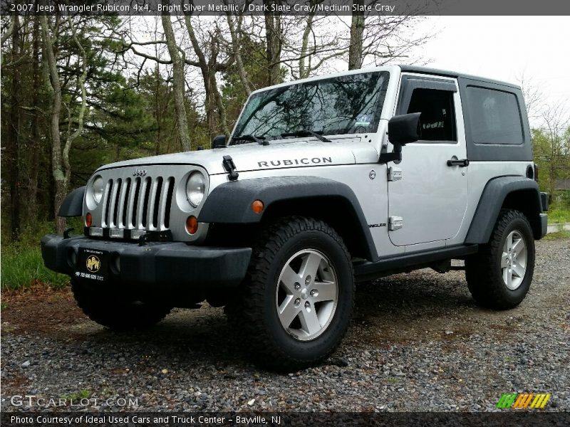 Bright Silver Metallic / Dark Slate Gray/Medium Slate Gray 2007 Jeep Wrangler Rubicon 4x4