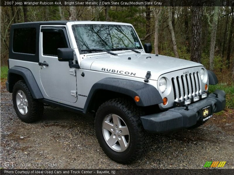 Bright Silver Metallic / Dark Slate Gray/Medium Slate Gray 2007 Jeep Wrangler Rubicon 4x4