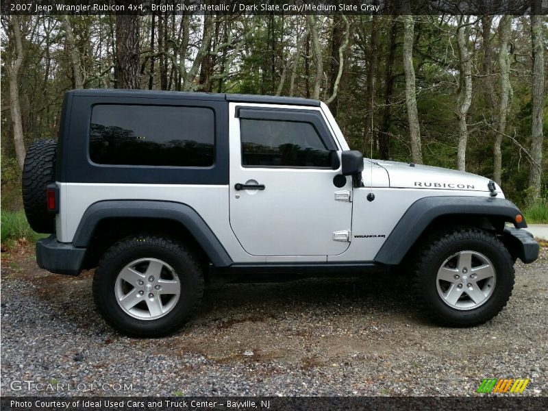 Bright Silver Metallic / Dark Slate Gray/Medium Slate Gray 2007 Jeep Wrangler Rubicon 4x4