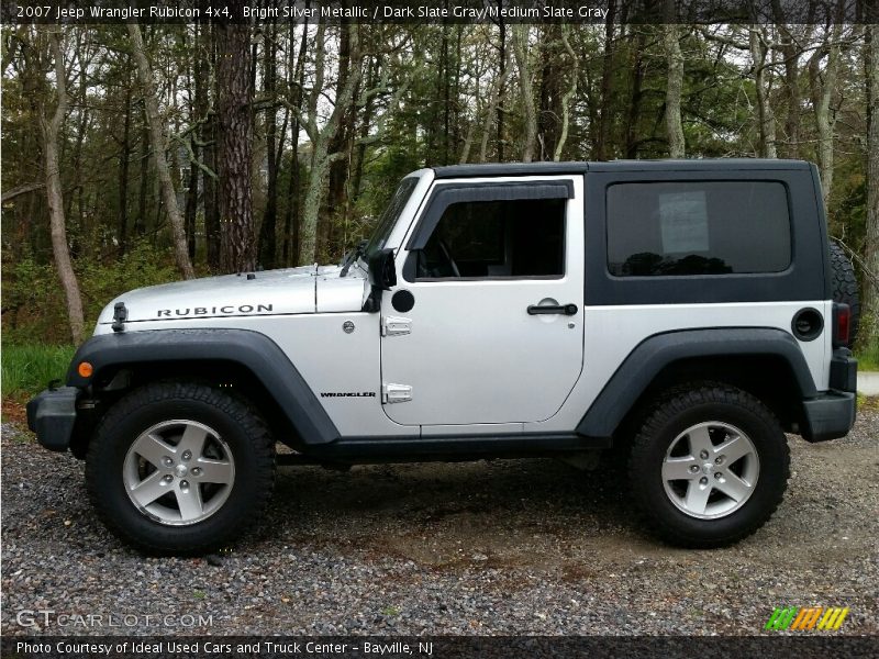 Bright Silver Metallic / Dark Slate Gray/Medium Slate Gray 2007 Jeep Wrangler Rubicon 4x4