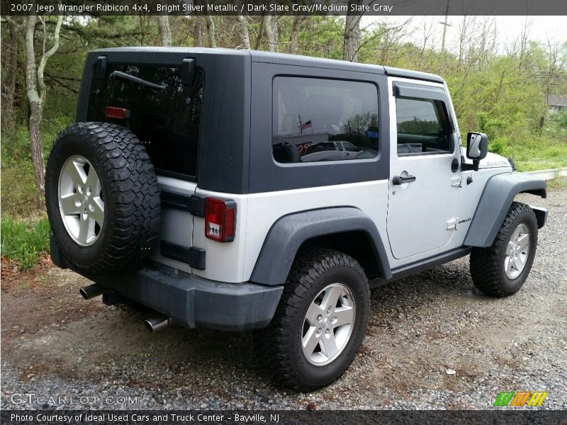 Bright Silver Metallic / Dark Slate Gray/Medium Slate Gray 2007 Jeep Wrangler Rubicon 4x4