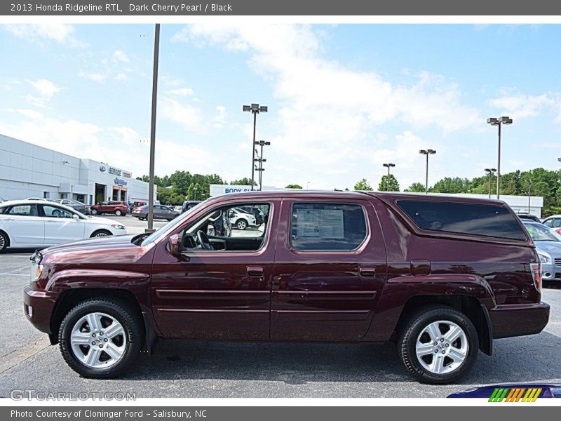 Dark Cherry Pearl / Black 2013 Honda Ridgeline RTL