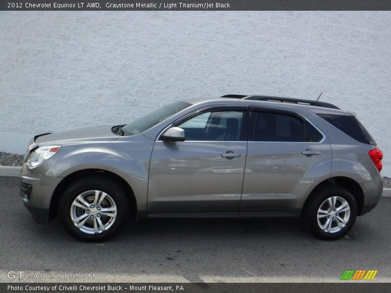 Graystone Metallic / Light Titanium/Jet Black 2012 Chevrolet Equinox LT AWD