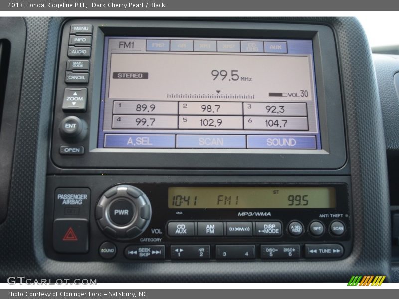 Dark Cherry Pearl / Black 2013 Honda Ridgeline RTL