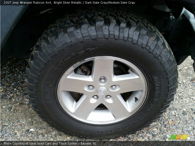 Bright Silver Metallic / Dark Slate Gray/Medium Slate Gray 2007 Jeep Wrangler Rubicon 4x4