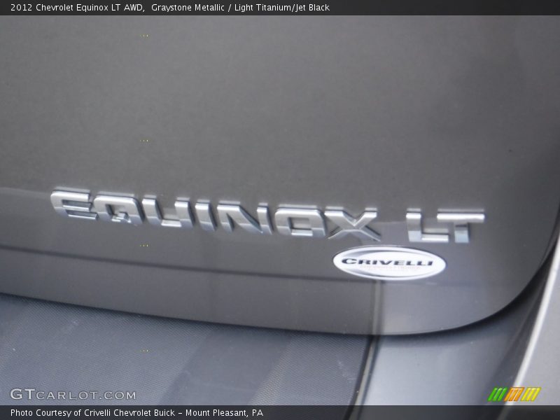 Graystone Metallic / Light Titanium/Jet Black 2012 Chevrolet Equinox LT AWD