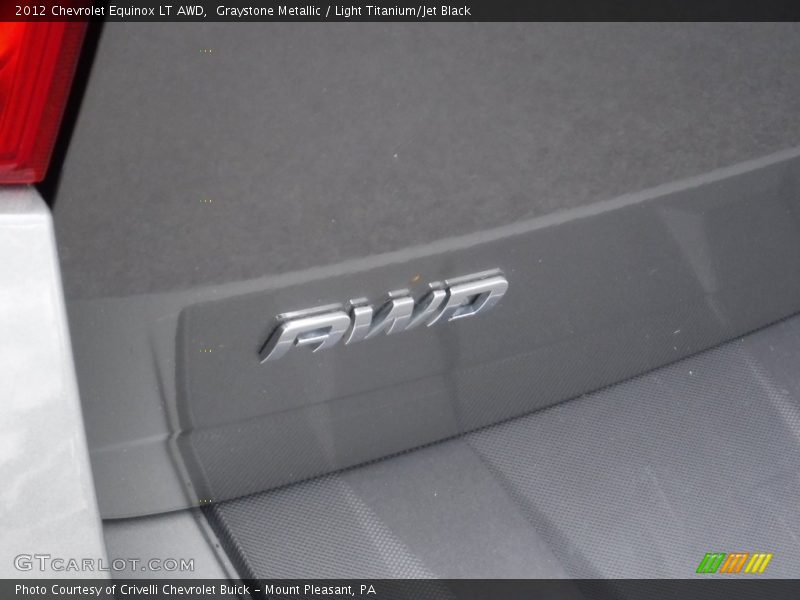 Graystone Metallic / Light Titanium/Jet Black 2012 Chevrolet Equinox LT AWD