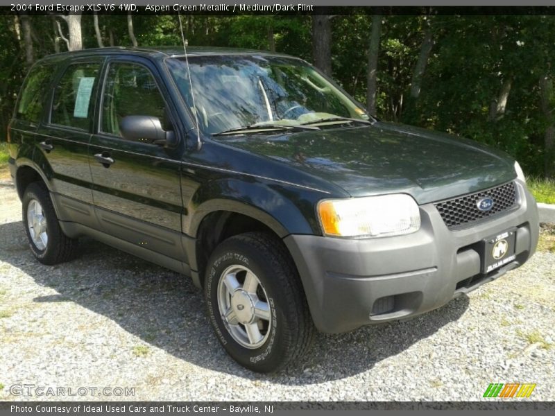 Aspen Green Metallic / Medium/Dark Flint 2004 Ford Escape XLS V6 4WD