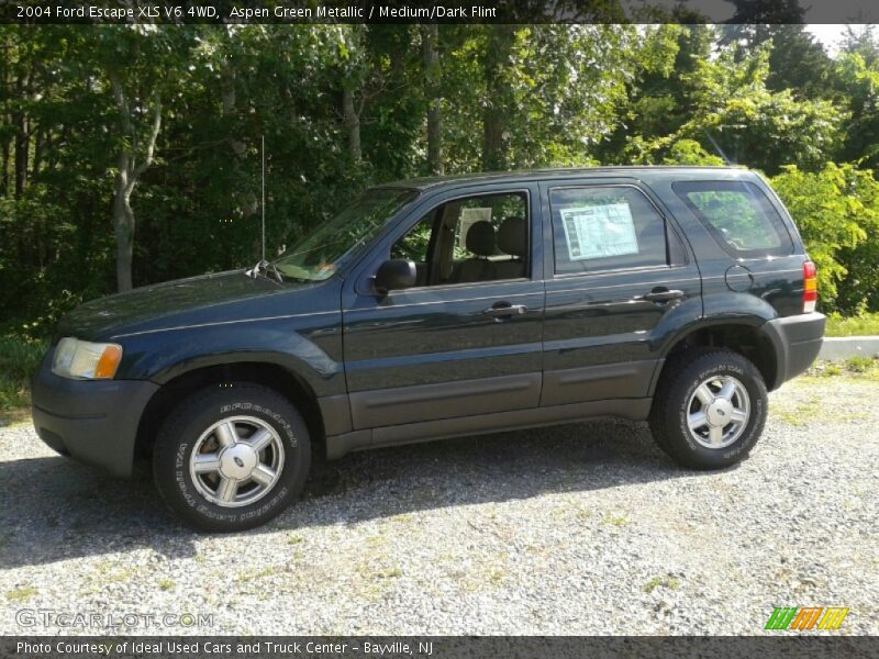Aspen Green Metallic / Medium/Dark Flint 2004 Ford Escape XLS V6 4WD