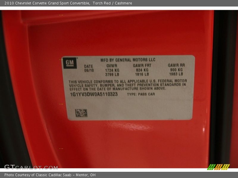 Torch Red / Cashmere 2010 Chevrolet Corvette Grand Sport Convertible