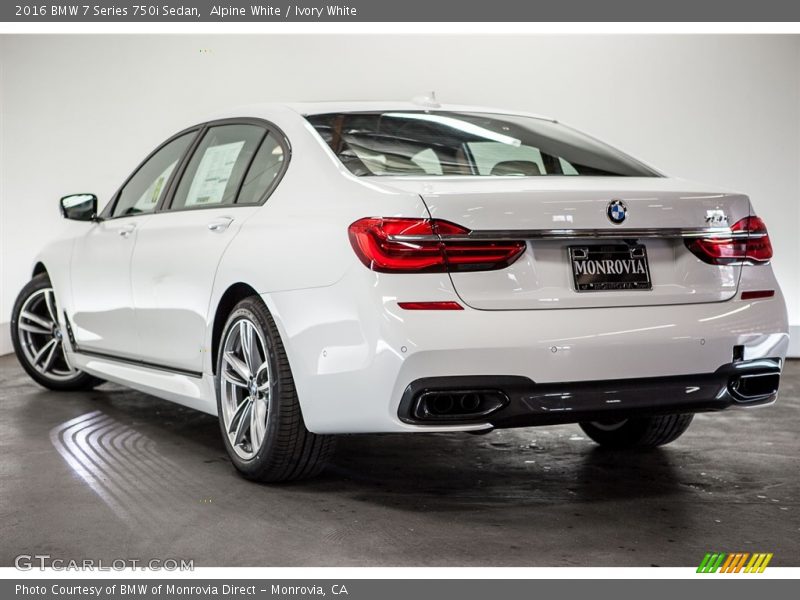 Alpine White / Ivory White 2016 BMW 7 Series 750i Sedan