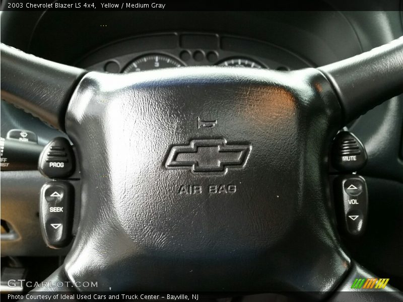 Yellow / Medium Gray 2003 Chevrolet Blazer LS 4x4