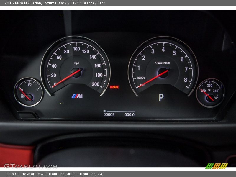  2016 M3 Sedan Sedan Gauges