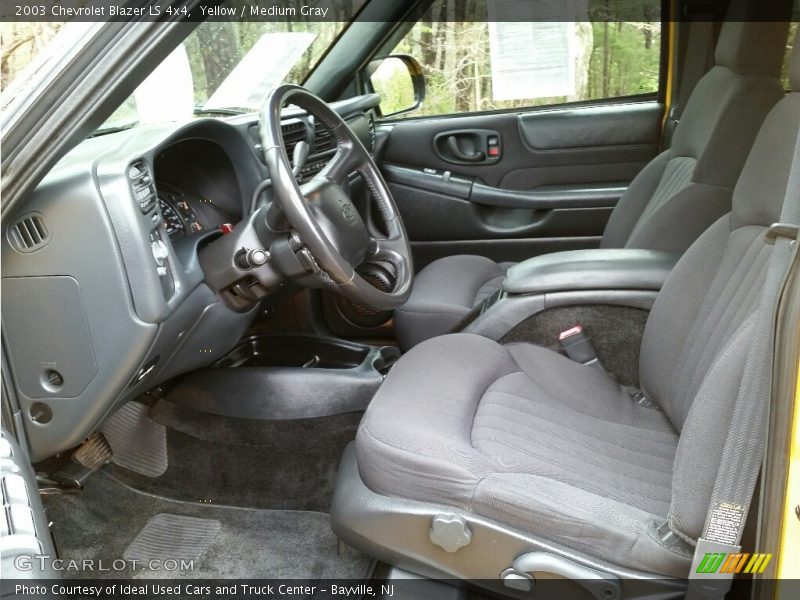 Yellow / Medium Gray 2003 Chevrolet Blazer LS 4x4