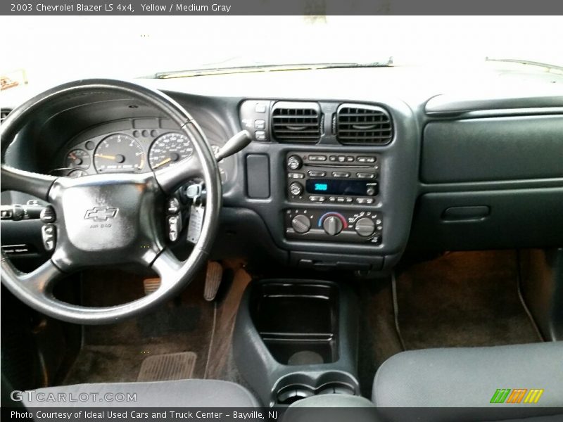 Yellow / Medium Gray 2003 Chevrolet Blazer LS 4x4