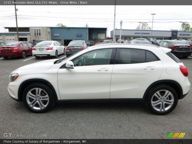 Cirrus White / Black 2015 Mercedes-Benz GLA 250 4Matic