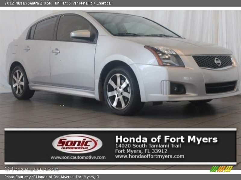 Brilliant Silver Metallic / Charcoal 2012 Nissan Sentra 2.0 SR