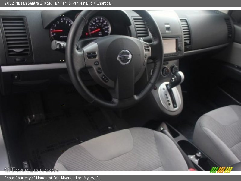 Brilliant Silver Metallic / Charcoal 2012 Nissan Sentra 2.0 SR