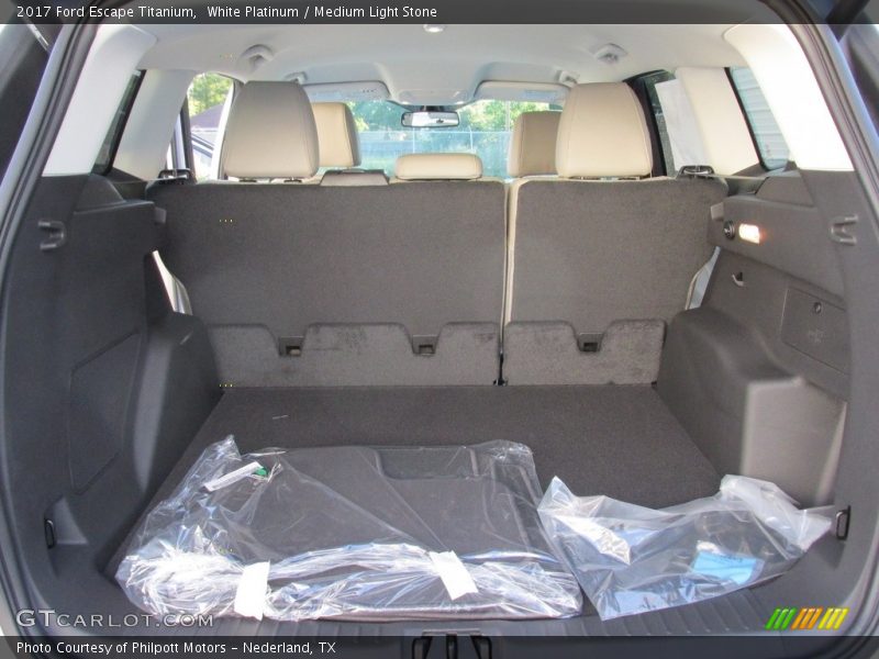 White Platinum / Medium Light Stone 2017 Ford Escape Titanium