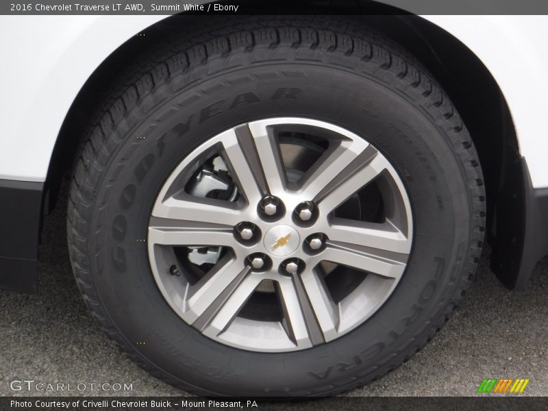 Summit White / Ebony 2016 Chevrolet Traverse LT AWD