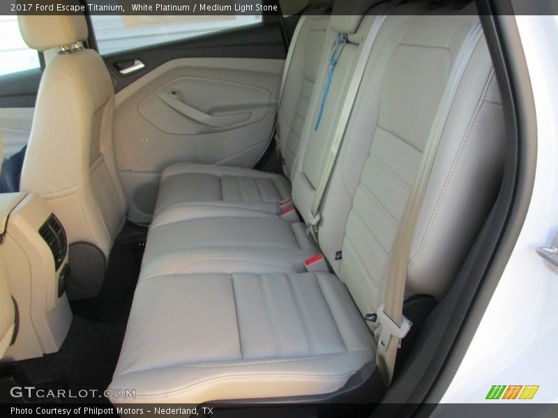 White Platinum / Medium Light Stone 2017 Ford Escape Titanium