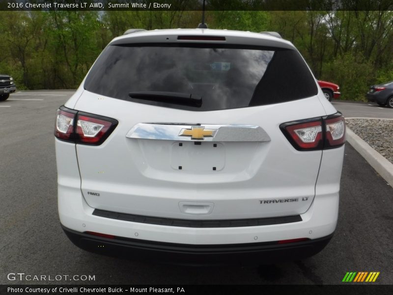 Summit White / Ebony 2016 Chevrolet Traverse LT AWD