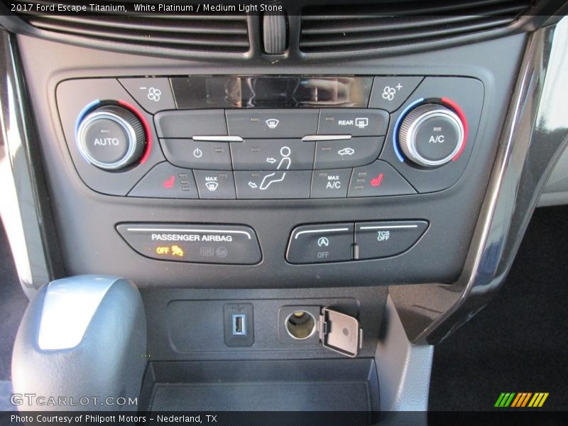 Controls of 2017 Escape Titanium