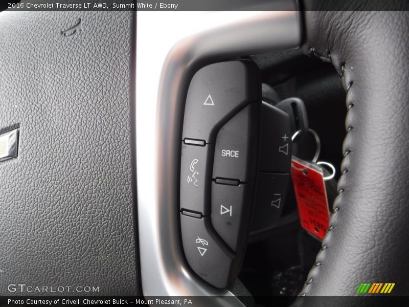Summit White / Ebony 2016 Chevrolet Traverse LT AWD