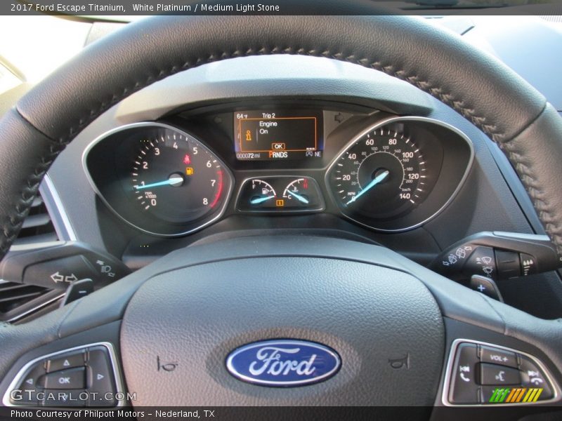  2017 Escape Titanium Titanium Gauges